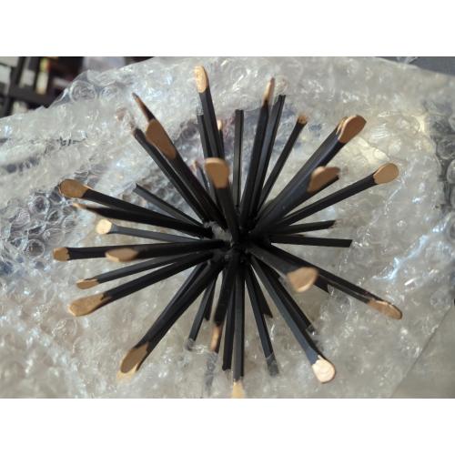 6.5 Inch Starburst Table Decoration, Modern Metal Decorative Spike Tabletop Sculpture Shelf Accents, Black & Gold