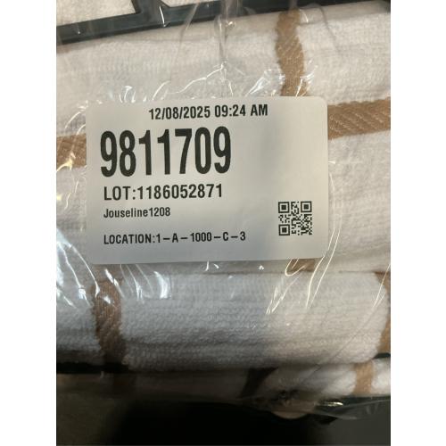 3 Packs All-Clad Checked Kitchen Towel: Highly Absorbent, Super Soft Long Lasting - 100% Cotton, 17x30 Tea Towel for Cleaning & Drying Dishes, Pans, Glassware, or Countertops, (1-Pack), Cappuccino