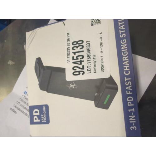 TYCRALI 3 in 1 Charging Station for iPhone - 33W Fast Charging Station for Apple Devices, Charging Dock for iPhone 14/13/12/11, Apple Watch and AirPods (33W USB-C Charger Included)