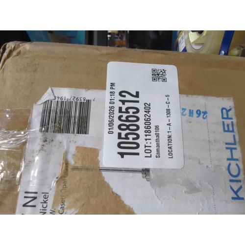 Kichler Eileen Brushed Nickel Modern/Contemporary Etched Glass Cylinder Mini Hanging Pendant Light