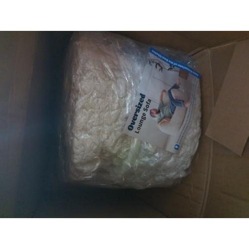 Giant Bean Bag Chair for Adults - Comfy Plush Round Shell Soft Accent Chair, Oversized Cozy Lounge Floor Sofa Reading Chair, Mini Couch for Living Room, Bedroom & Game Rooms, Beige