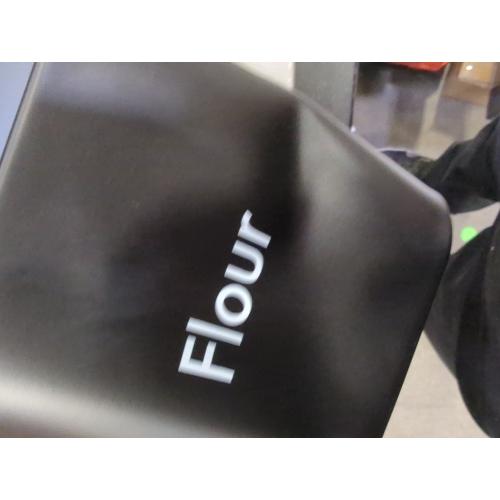 Juvale Flour & Sugar Storage Containers - Set of 2 40 oz (4.5 x 6 in) Black Iron - Airtight Silicone Gasket Seal - Flour Canister & Sugar Container