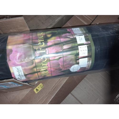 Black PVC Coated Welded Wire Fence 24 Inch x 50 Foot, 2 Inch x 3 Inch 16GA, Garden Border Fencing Roll Vinyl Coating Metal Wire Mesh for Yard Vegetable Plant Protection Poultry Netting