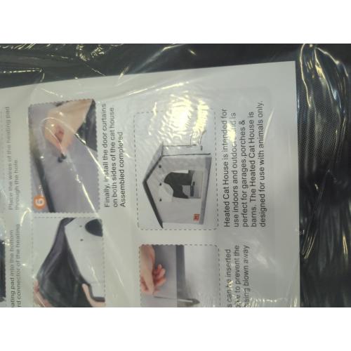 SHU UFANRO Insulated Heated Cat House Indoor/Outdoor, Weatherproof Cat House with Heated Pad for Winter, Outside Shelter for Feral Cats and Small Dogs (20x17x16)