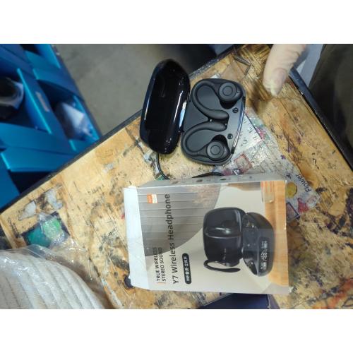 Wireless Earbuds, Bluetooth 5.4 Headphones Sport, Over Ear Buds With ENC Noise Cancelling Mic, 48H, Wireless Earphone With Earhooks, Stereo Deep Bass, IP7 Waterproof ear bud for Workout Running, Black