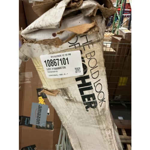 KOHLER Rely 32-in W x 48-in L White Single Threshold Rectangle Shower Pan Base with 4.375-in H Threshold (Right Drain)