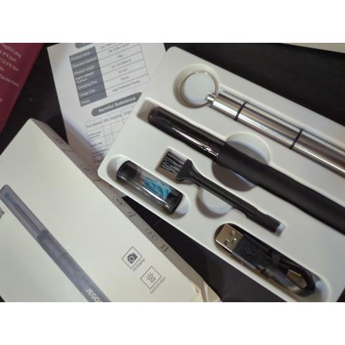 Ear Wax Removal Tool Camera, Ear Cleaner with Camera, Ear Cleaning Kit 1296P HD Ear Scope, 6 LED Lights and 10 Ear Picks, Earwax Removal with Otoscope