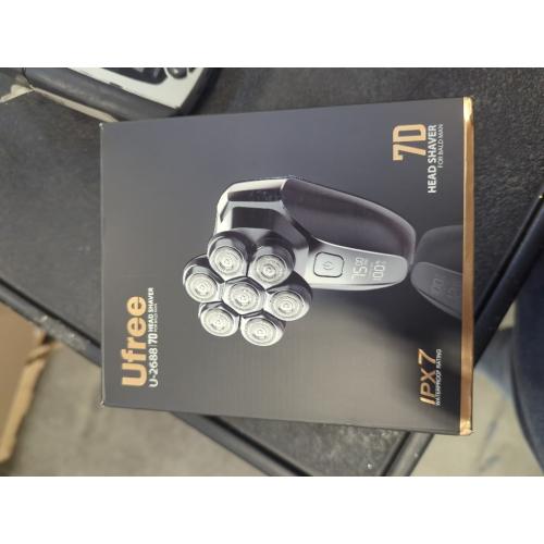 Ufree 7D Rotating Head Shaver for Bald Men, Magnetic Detachable Head Shaver, IPX7 Waterproof Wet or Dry Electric Razor for Men, LED Display Rechargeable Shaving with Type-C Charge, Mens Gifts