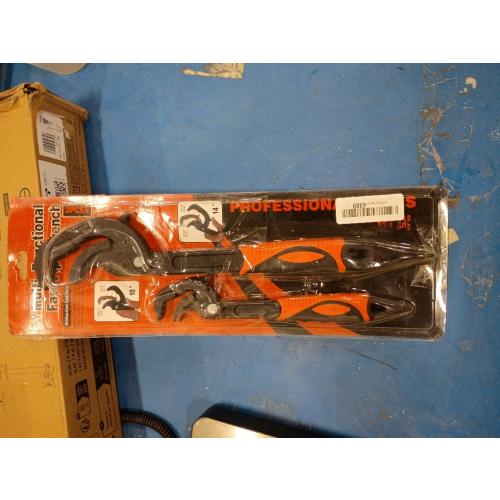 2 Pack Adjustable Wrench Quick Multi-function Self-Adjusting Spanner Power Grip Pipe Wrench 0.6”-2.4”/14mm-60mm