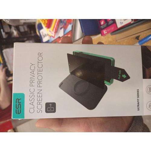 ESR 3 Pack for iPhone 15 Pro Privacy Screen Protector, Anti-spy Tempered-Glass Privacy Screen Protector, Micro-curved Edges, Case Friendly | Anti-spy, Tempered-Glass, Micro-curved Edges, Case Friendly