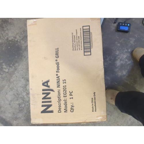 Ninja Foodi 6-in-1 Indoor Grill with Air Fry, Roast EG201 Black/Silver: Smokeless, Cool Touch, Digital Display, Dishwasher-Safe, Recipes Included