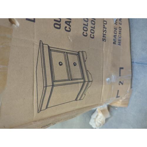 Black 2 Drawer Nightstand Set of 2