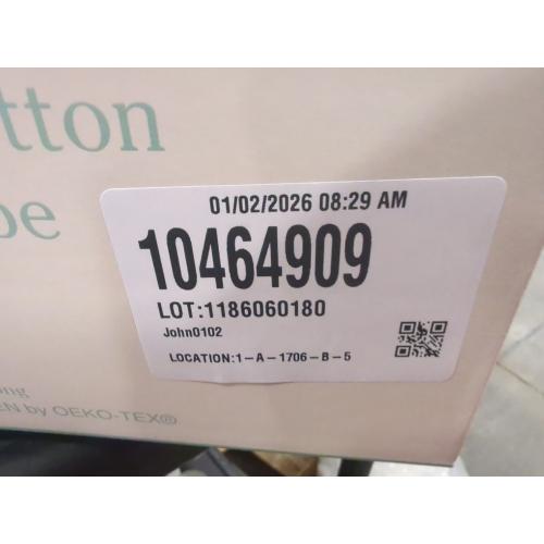 Size Large/X-Large Color Grey Haven Waffle Large/X-Large Organic Cotton Robe in Lunar Rock