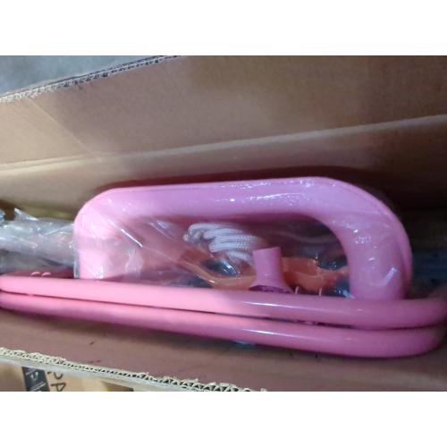 PINK Taleco Gear 2 in 1 Toddler Swing ＆ Jumper, Swing Set for Indoor/Outdoor, Baby Jumpers and Bouncers, Easy to Assemble & Store, Suitable for Children 6 Months and Olde