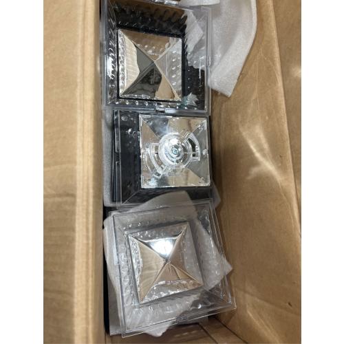 Davinci Lighting Renaissance Solar Outdoor Post Cap Lights - Includes Bases for 4x4 5x5 6x6 Posts - Bright LED Light - Slate Black (12 Pack)