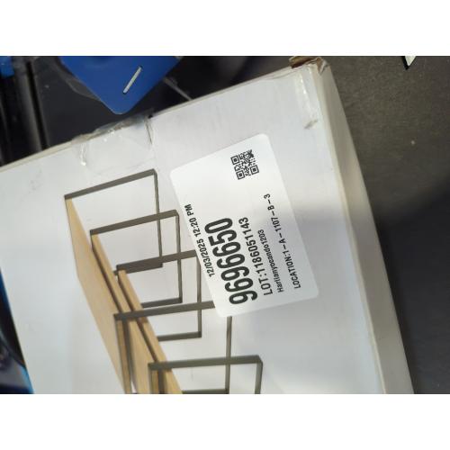 SONGMICS Cabinet Organizer Shelf, Set of 3 Kitchen Counter Shelves, Kitchen Storage, Spice Rack, Stackable, Expandable, Ink Black and Natural Beige UKCS014YL03