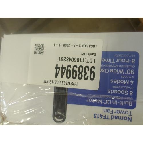 Dreo Nomad 36 Quiet Bladeless Oscillating Tower Fan Black/Silver