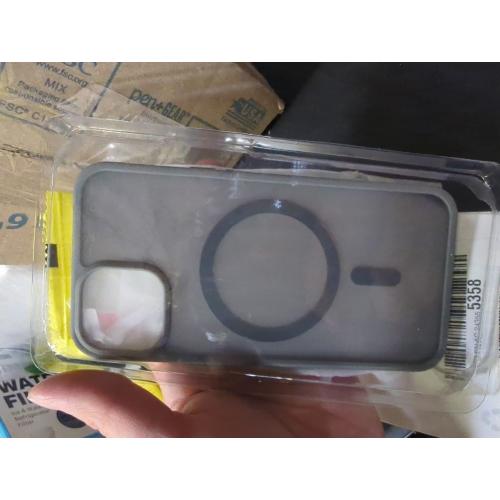 SUPFINE Magnetic for iPhone 13 Case, [Compatible with MagSafe][10 FT Military Grade Drop Protection] [2 Tempered Glass Screen Protector] Non-Slip Shockproof Slim Phone Case,Light Gray