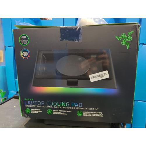 Razer Laptop Cooling Pad: Adaptive Smart - Intelligent Fan Control - Airtight Pressure Chamber - Fits Most Laptops & Macbooks 14” to 18 - Preset & Custom Fan Curves - 3 Port USB Type A - Chroma RGB