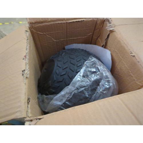 Fitvids 15 Pound Weighted Medicine Ball for Home Gym Training and Fitness, Blue