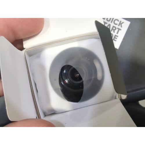 Color White Wyze Cam V4 Plug-in Indoor and Outdoor Smart-Enabled Security Camera