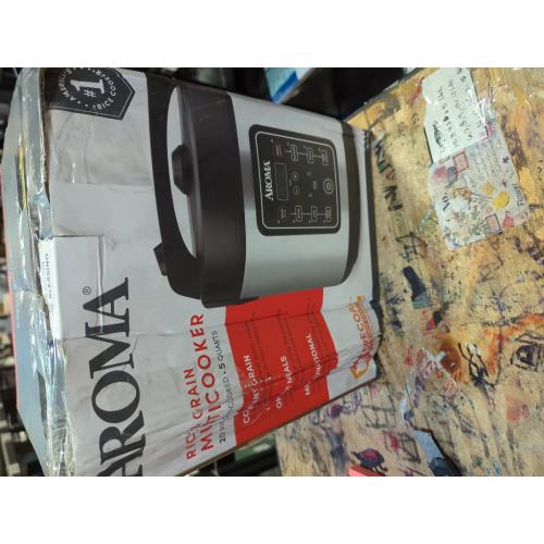 Aroma 20 Cup Digital Multicooker & Rice Cooker - Stainless Steel