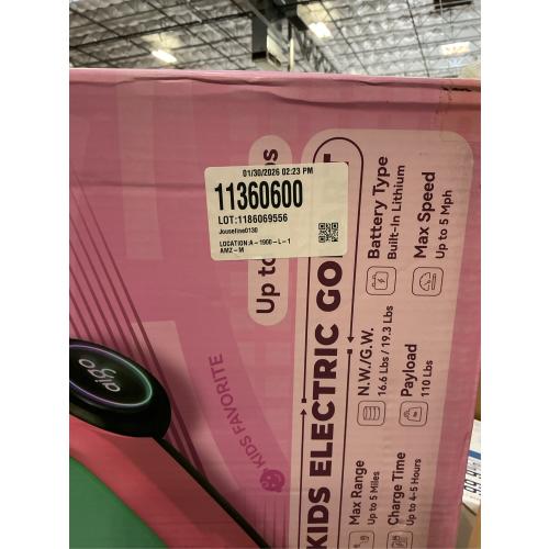 aigo Electric Wiggle Car Ride-On Toy with LED Lights