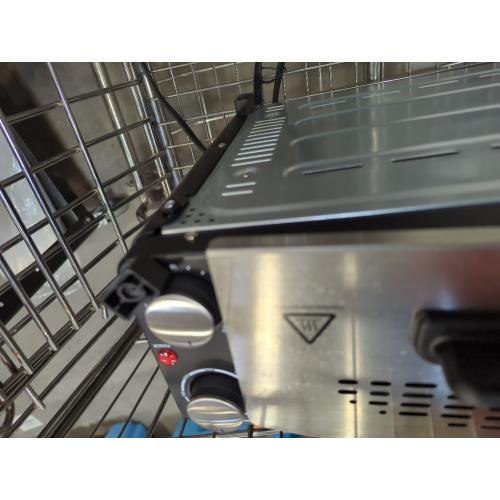 broken leg - need clean - Electric Pizza Oven Indoor Countertop Pizza Oven Commercial Pizza Maker Machine Bake 12 Pizzas in Minutes, 1200W Toaster Oven for Home with Timer, Removable Door