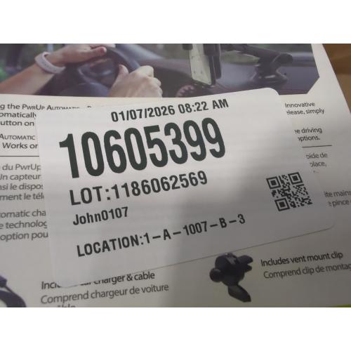 Bracketron PwrUp Automatic Universal 15W Qi Fast Wireless Charging 3 in 1 Dashboard Windshield and Vent Mount