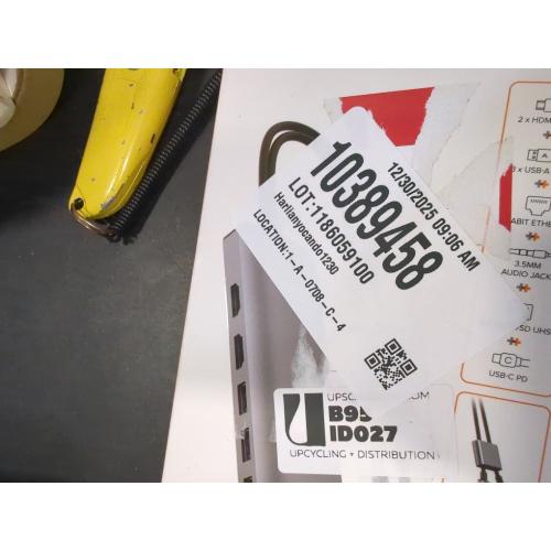 Docking Station, USB C Hub, TOTU 9 in 1 Triple Display Docking Station with Collage Display Mode, Dual 4K HDMI, VGA, 100W PD, 3 USB 3.0 and TF/SD Card Reader for MacBook Pro Air and Type-C Laptops