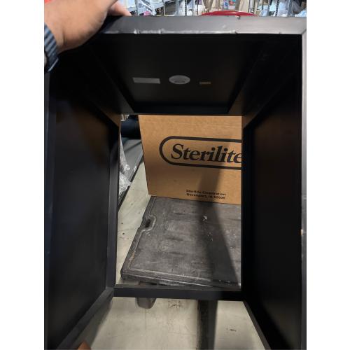 Nesting Accent Table Black/Natural (FA) - Threshold™: Square Wood Composite End Table, 24 Height( MISSING PARTS SEE IN THE PICTURES)