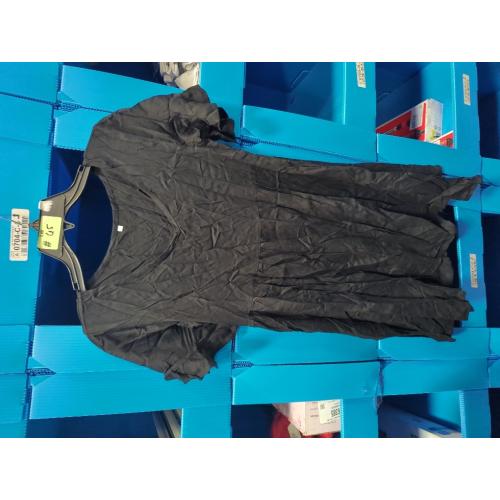 Size S ANRABESS Dresses for Women Summer 2026 V Neck Ruffle Sleeve A Line Tiered Flowy Casual Trendy Mini Beach Dress with Pockets