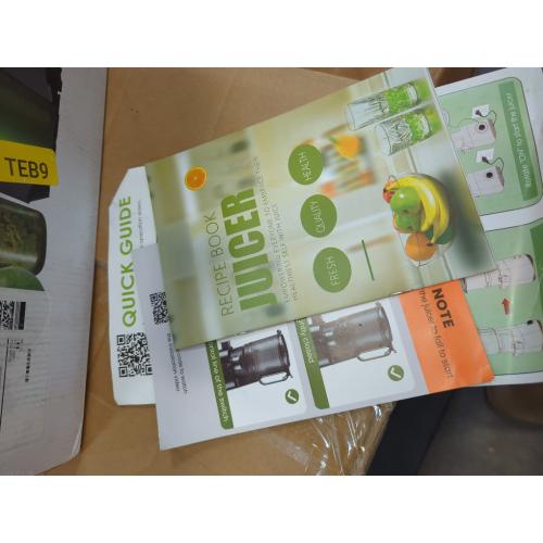 Cold Press Juicer, 5.8 Wide Feed Chute Juice Extractor Machine with 400W, High Juice Yield, Slow Masticating Juicer for Whole Vegetables & Fruits, Dark Grey