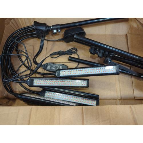 Beauty Light Dual Arm Portable LED Light with Tripod, USB Port, Remote Controlled, Phone Holder, HD Adjustable 3200K-5800K Color Temperature, for Eyelash Extension, Tattoo, Makeup,Live Streaming
