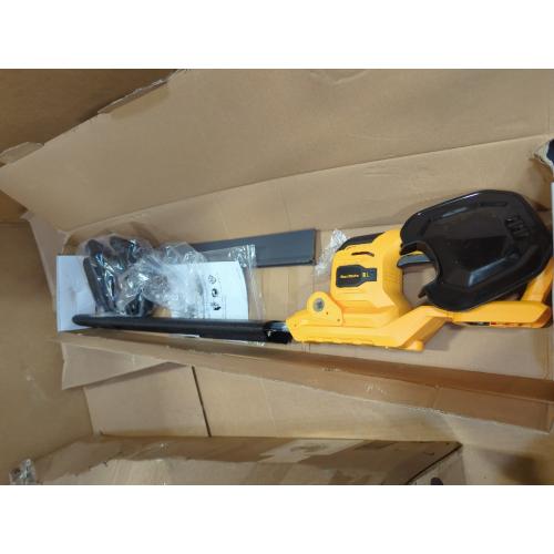 Yellow 22 MaxMore Cordless Hedge Trimmer, Compatible with DeWALT 20V Max Battery (Tool Only) Electric Brushless Hedge Shear with 22-Inch Blade & 1500RPM Speed & Safety Lock, Lightweight & Handheld for Lawn Yard