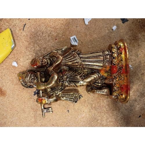 StonKraft - Radha Krishna Pair Murti Idol Statue Sculpture - Brass - 6 - Antique