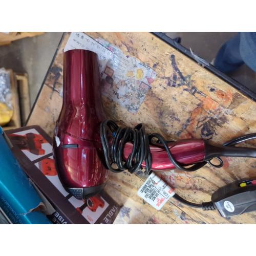INFINITIPRO BY CONAIR Hair Dryer, 1875W Salon Performance AC Motor Hair Dryer, Conair Blow Dryer, Burgundy