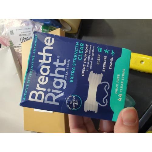 Breathe Right Extra Strength Nasal Strips, Clear, 44 Count