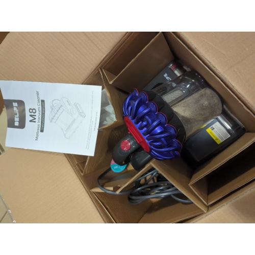 Mattress Vacuum Cleaner 16Kpa Bed Vacuum with 253.7nm UV-C Light,140°F Heat & HEPA Filter,500W Handheld Vacuum for Couch,Sofa & Pet