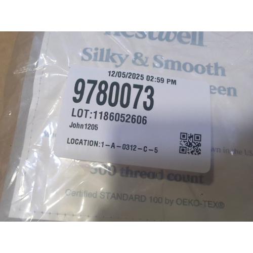 Set of 2 Size Queen Nestwell 500 Pima Solid Standard Pillowcase  Dove