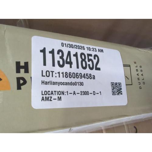 Hakuna Pets Medium White Glass Sliding Door Patio Pet Door, With Lockable Flap, Suitable for Most Sliding Doors