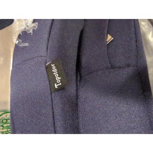 Blue 2Pack Topotdor Outdoor Chair Cushions, Waterproof Patio Chair Cushions for Outdoor Furniture, Round Corner Outdoor Seat Cushions Color Fastness Chair Pads with Ties, Blue