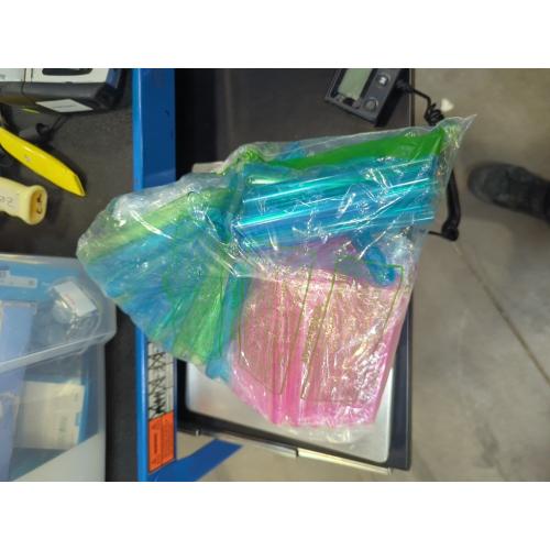 5 5/8 Neon Plastic Test Tube Shot Assorted Colors 3/4 oz Shooter - 100 Pack