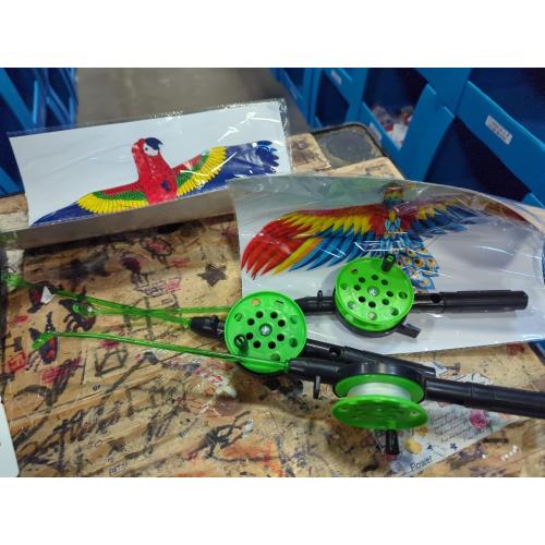 4Pcs Large Fishing Rod Kite for Kid Adults 23.62 Inch Vivid Swallow Parrot Phoenix Butterfly Kite Bulk, Easy to Fly, Kites for Adults Family in Spring Outdoor Beach Team Building