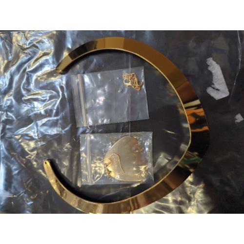 FORUBUS Princess Arab Necklace and Earrings, Princess Cosplay Costume Jewelry for Women Halloween Party School Ball