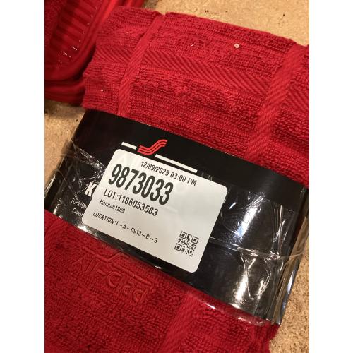 All-Clad Solid Kitchen Towel: Highly Absorbent, Super Soft Long Lasting - 100% Cotton, 17x30 Tea Towel for Cleaning & Drying Dishes, Pans, Glassware, or Countertops, (1-Pack), Chili