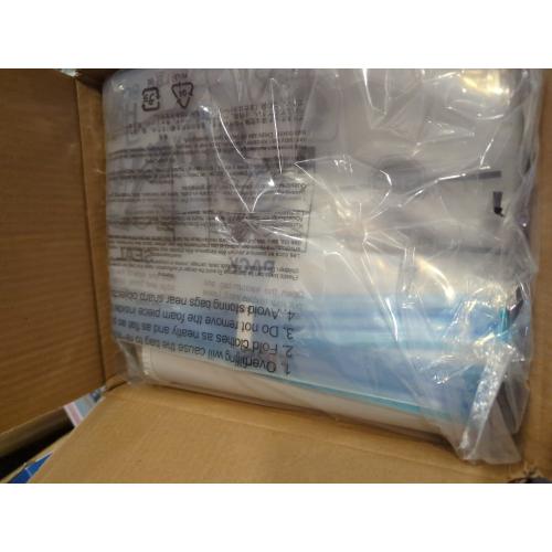 Amazon Basics Vacuum Compression Space Saving Storage Bags with Hand Pump for Clothes Packing, Jumbo, Clear, Pack of 6