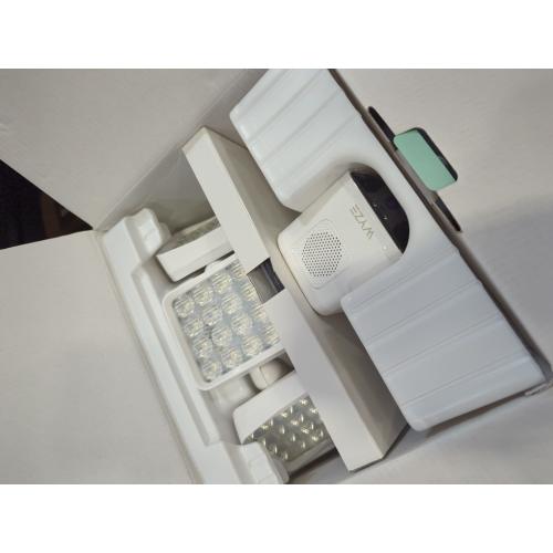 Wired Outdoor Wi-Fi Floodlight Pro Home Security Camera with 2K Resolution and App Control, Works with Alexa and Google