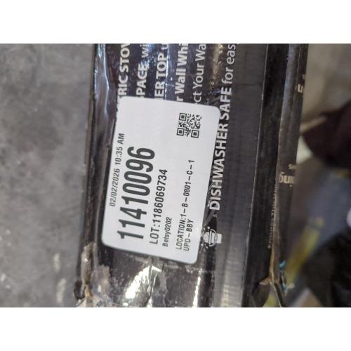 Larsic Stove Cover - Protects Electric Stove Washer Dryer Top. Anti-Slip Coating Waterproof Stove Gap Foldable Prevent Scratching, Expands Usable Space (36X21, Black)