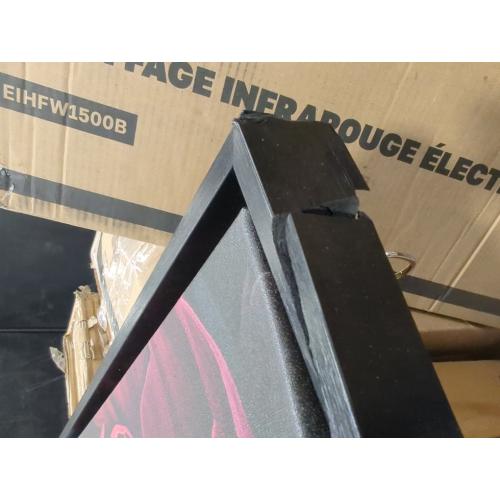 Kate and Laurel Sylvie Dark Academia Floral in Rich Jewel Tones Framed Canvas Wall Art by The Creative Bunch Studio, 31.5x41.5 Black, Modern Colorful Flower Art for Wall